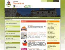 Tablet Screenshot of comune.bianzano.bg.it